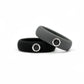 gray and black Silicone Ring