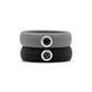 gray and black Silicone Ring