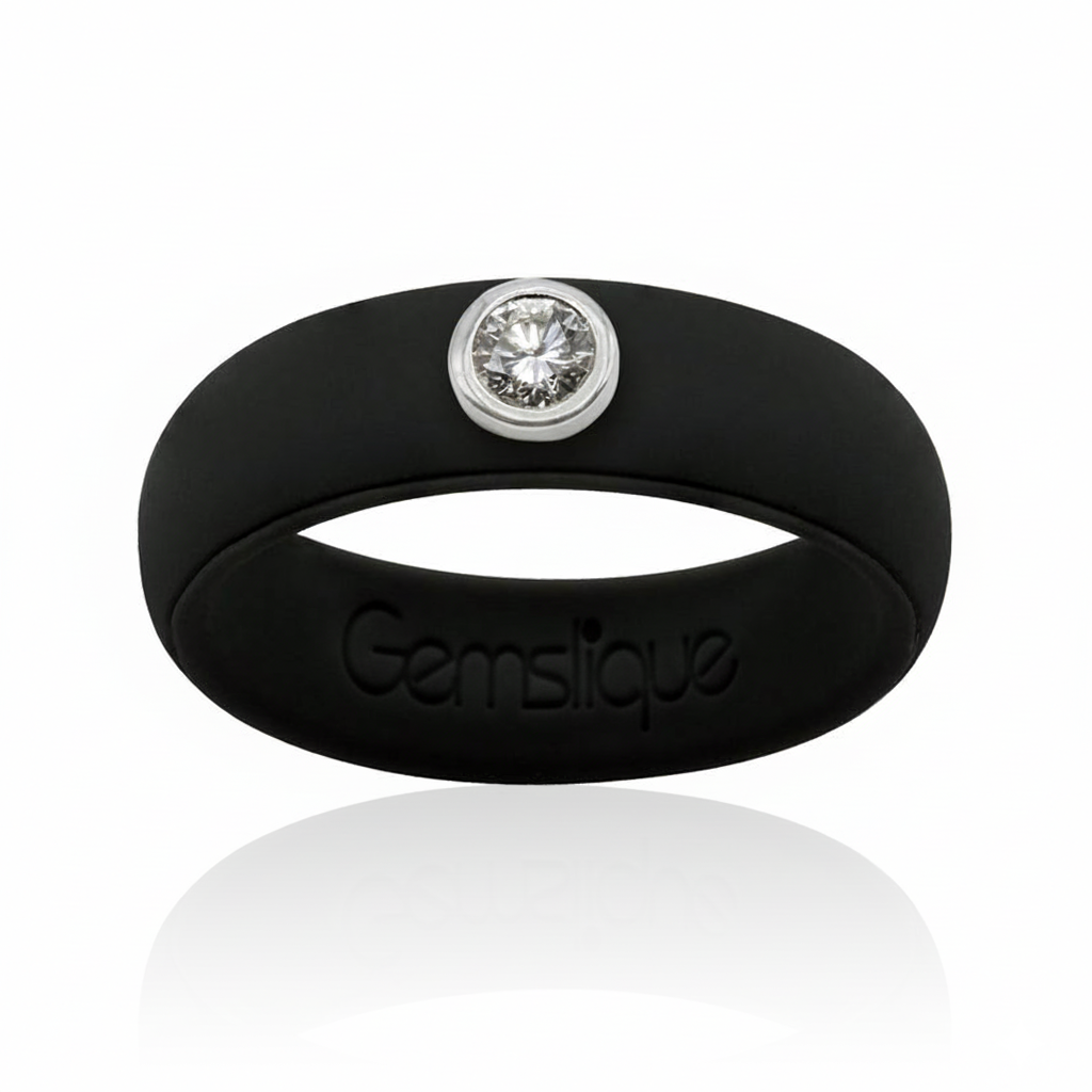 Black Silicone Ring