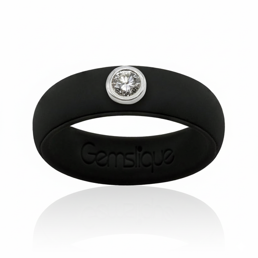 Black Silicone Ring