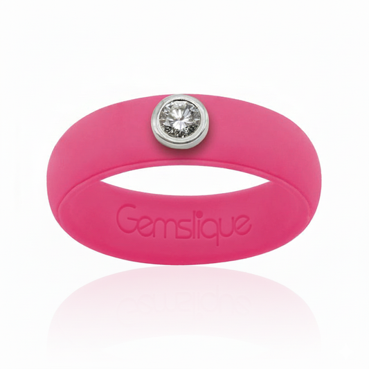 Hot Pink Silicone Ring