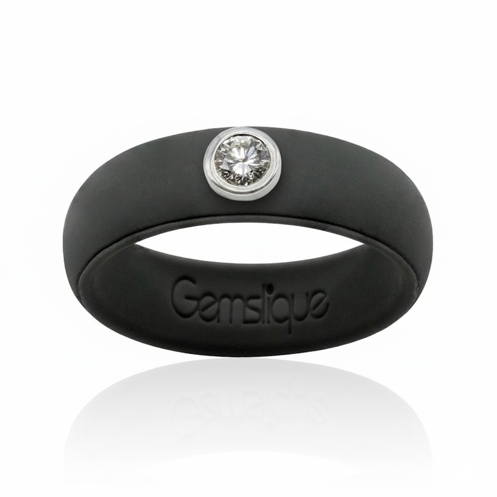 Stone Gray Silicone Ring