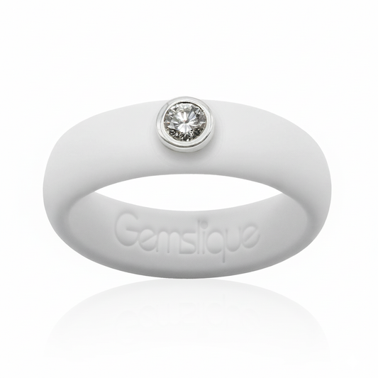 White Silicone Ring